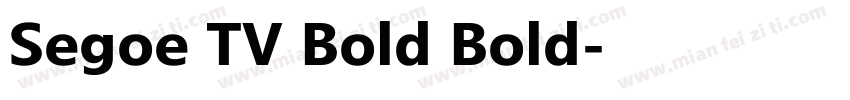 Segoe TV兰亭黑 Bold Bold字体转换